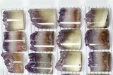 Lot: Amethyst Half Cylinder (For Pendants) - Pieces #83410-2